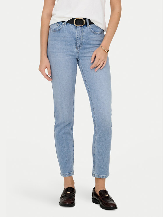 ONLY ONLY Blugi Emily 15361608 Albastru Straight Fit