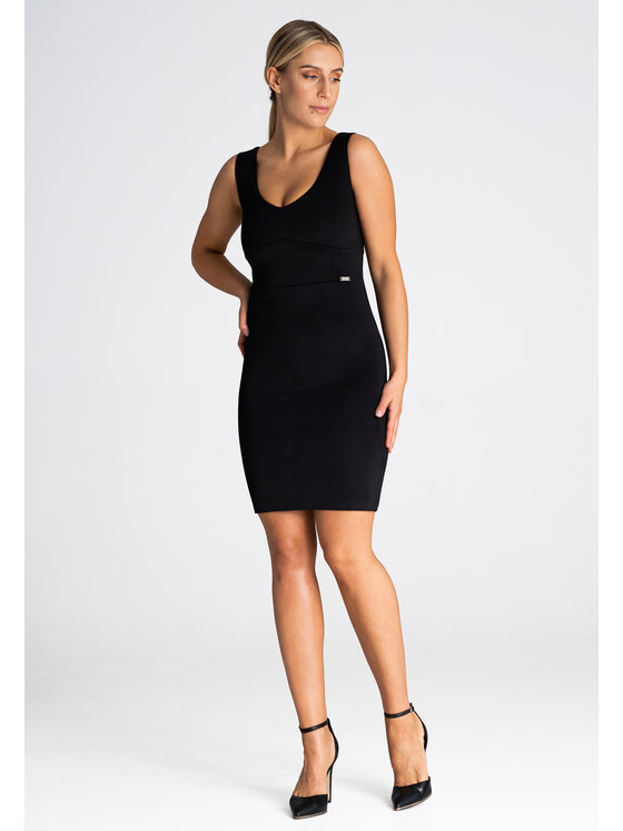 FIGL FIGLFIGL Vestito M978 Nero Regular Fit