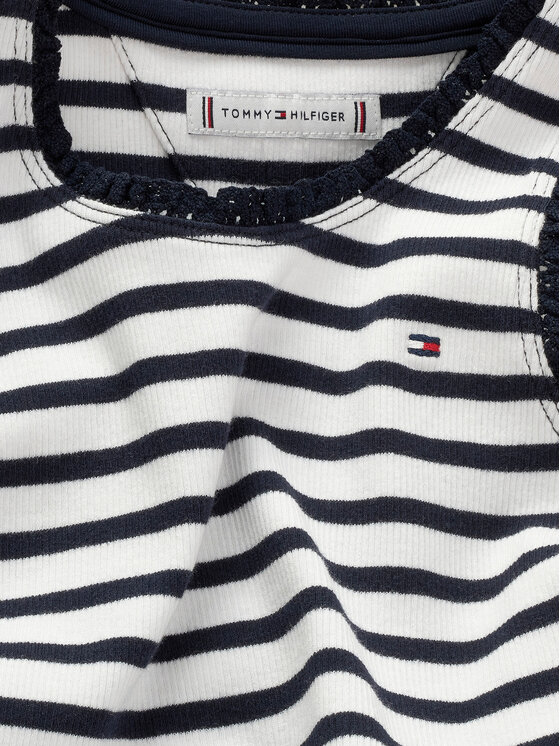 Tommy Hilfiger Tommy Hilfiger Top Essential KG0KG08588 D Granatowy Regular Fit