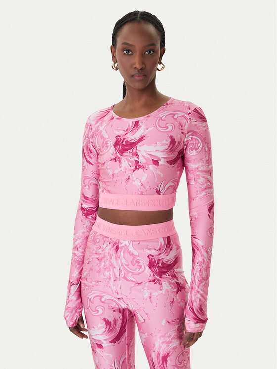 Versace Jeans Couture Versace Jeans Couture Bluză 80HAH218 JS532 Roz Slim Fit