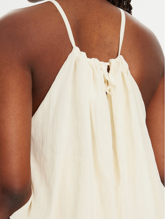 Eleh Eleh Abito da cocktail ESS250043 Beige Regular Fit