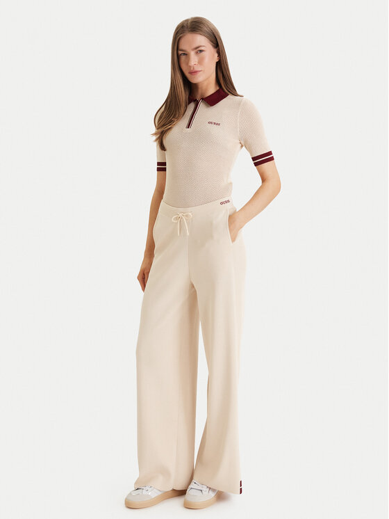 Guess Guess Dressipüksid V6GB06 Z0651 Beež Wide Leg