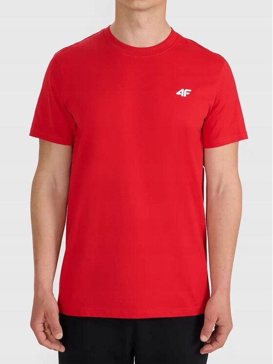 4F 4F T-Shirt Z-TTSHM3341-3-K Biały Regular Fit