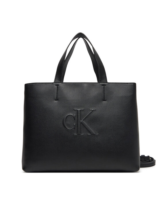 Calvin Klein Jeans Borsetta Sculpted Mini Ew Tote LV04K3111G Nero, taglia : 00