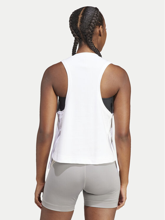 adidas by Stella McCartney adidas by Stella McCartney Top IB6858 Valge Regular Fit