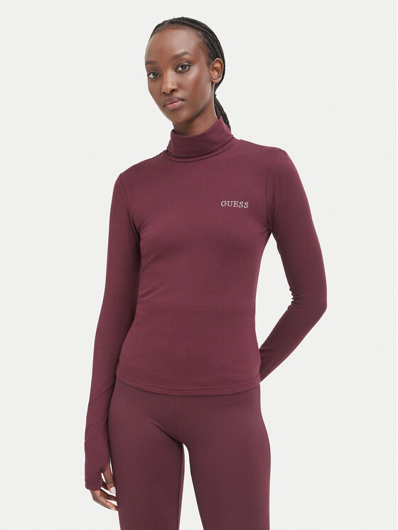 Guess Guess Блуза V6BP11 K6907 Бордо Slim Fit