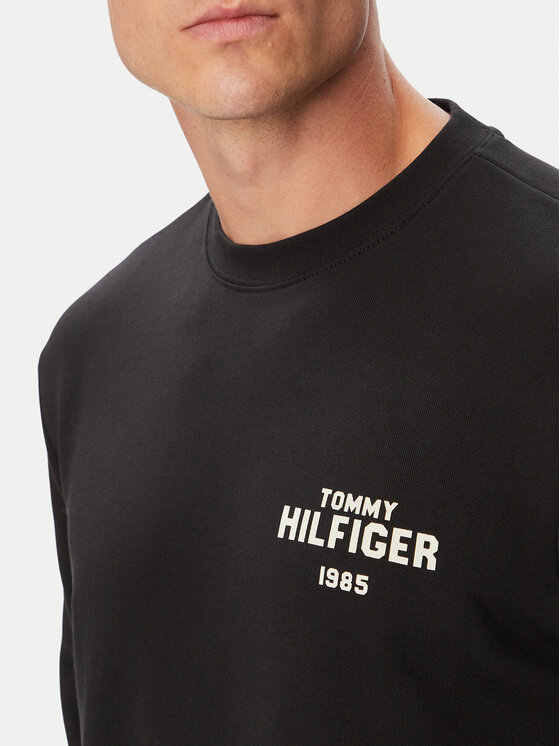 Tommy Hilfiger Tommy Hilfiger Суитшърт MW0MW44938 Черен Regular Fit
