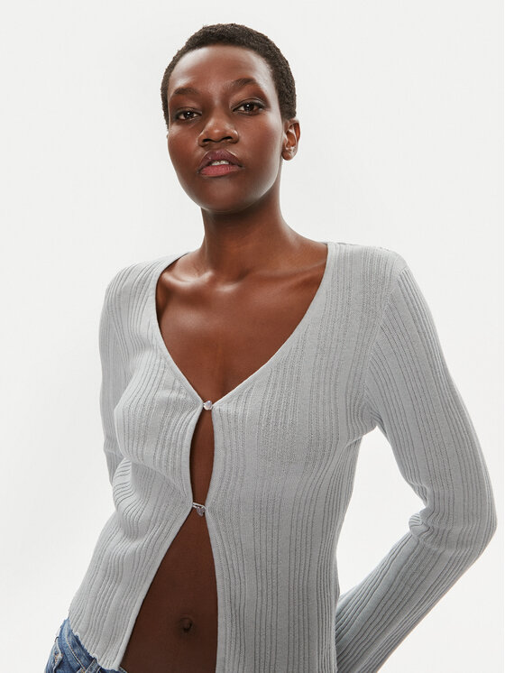 Brave Soul Brave Soul Strickjacke LKC-364RIPLEYGRY Grau Straight Fit