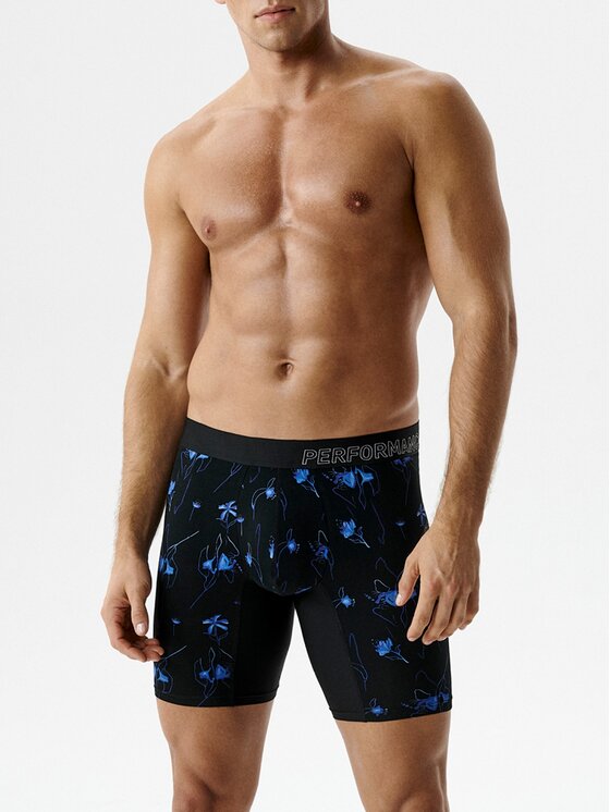Atlantic Atlantic Bokserki Long Leg Performance Czarny