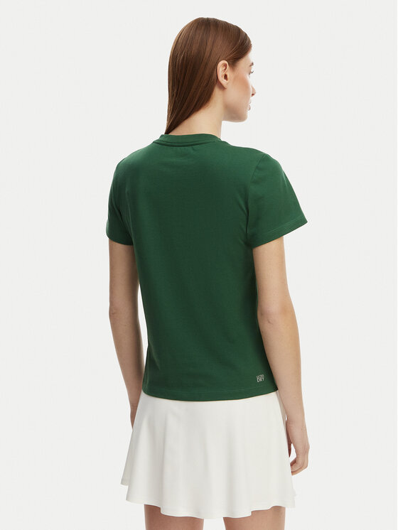 Lacoste Lacoste T-särk TF9246 Roheline Slim Fit