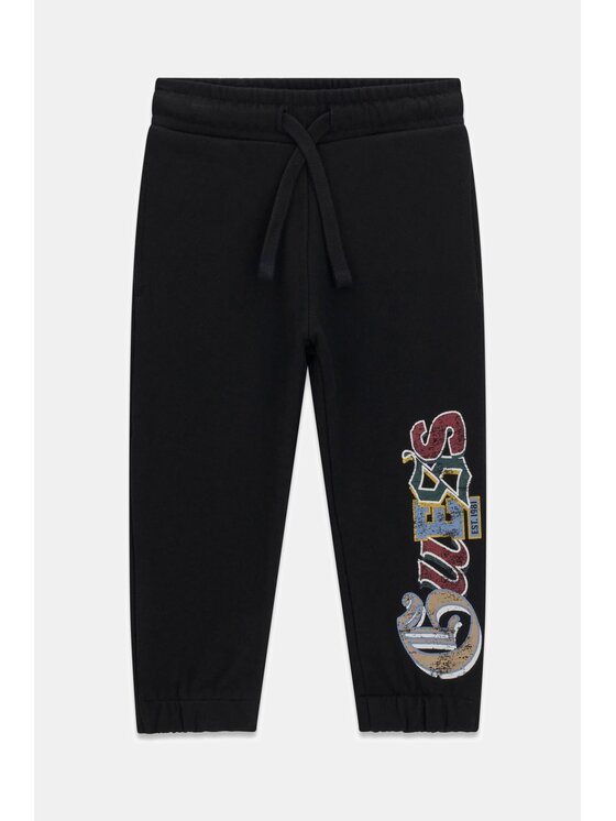 Guess Kids Guess Kids Spodnie materiałowe 183849 Czarny Regular Fit