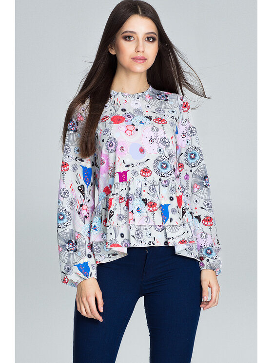 FIGL FIGLFIGL Blusa M594 Multicolore Regular Fit