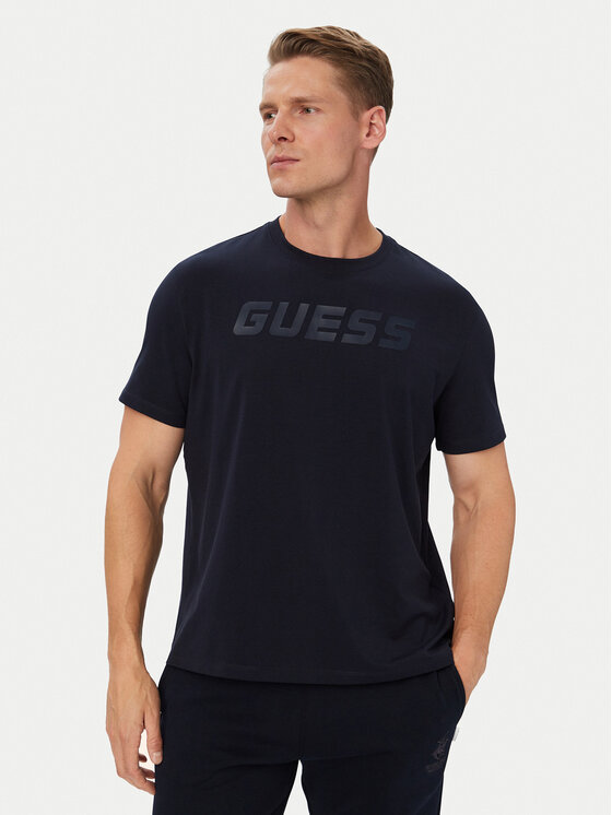 Guess Tricou Z6YI26 K5090 Bleumarin Regular Fit