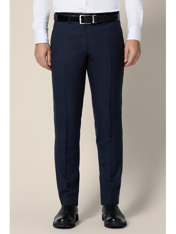 Lancerto Lancerto Spodnie materiałowe Artemio SP073225000015 Granatowy Slim Fit