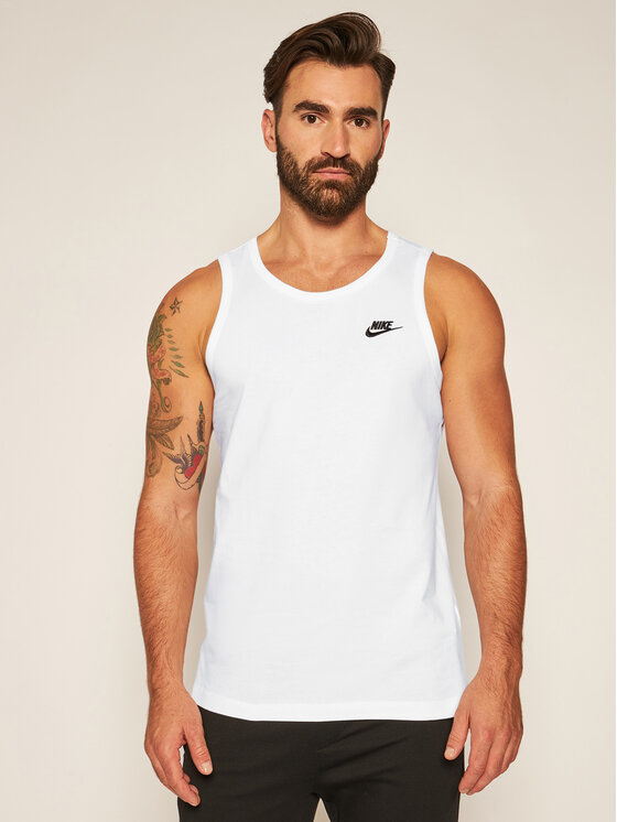 Nike Nike Майка Club BQ1260 Білий Standard Fit