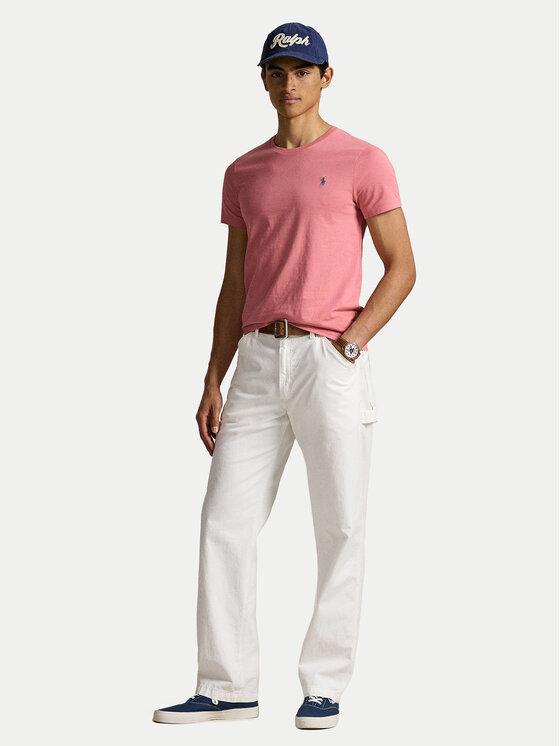 Polo Ralph Lauren Polo Ralph Lauren Majica 710671438433 Roza Custom Slim Fit