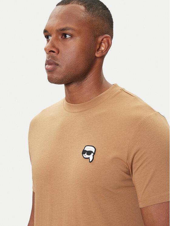 KARL LAGERFELD KARL LAGERFELD T-shirt 755710 554224 Bež Regular Fit