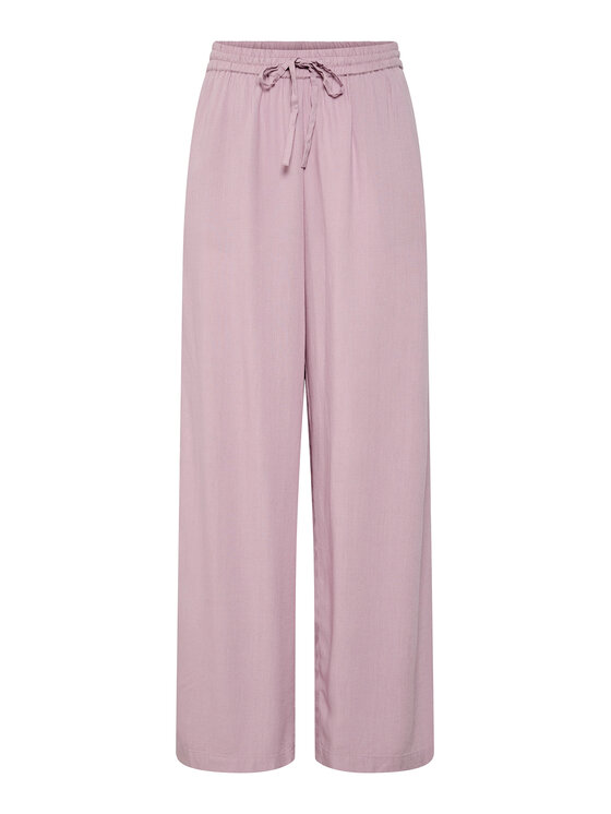Pieces Pieces Pantaloni di tessuto Pia 17149314 Rosa Wide Leg