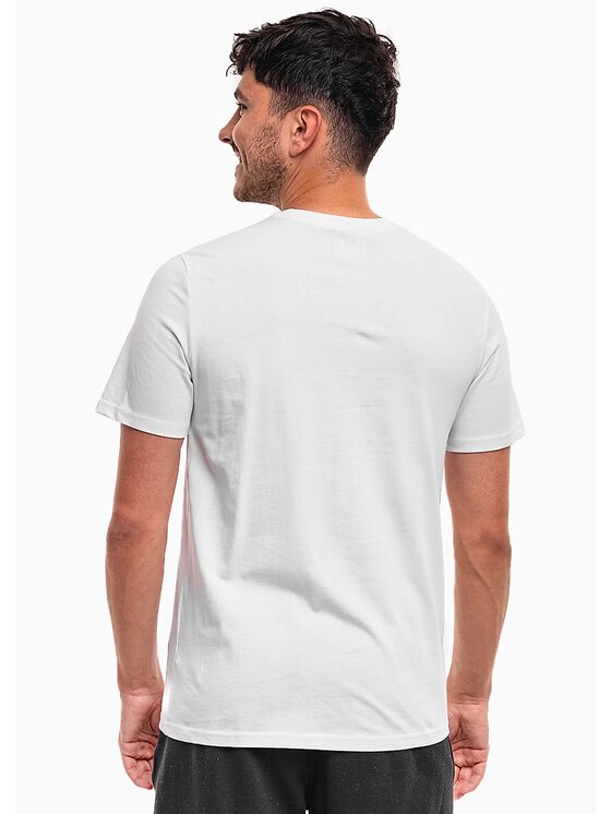 4F 4F T-Shirt 4FWSS25TTSHM3096-10S Bílá Regular Fit