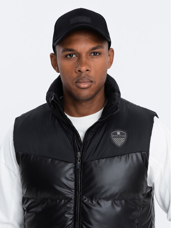 Ombre Ombre Bunda pro přechodné období OM-JAVJ-0113 Černá Regular Fit