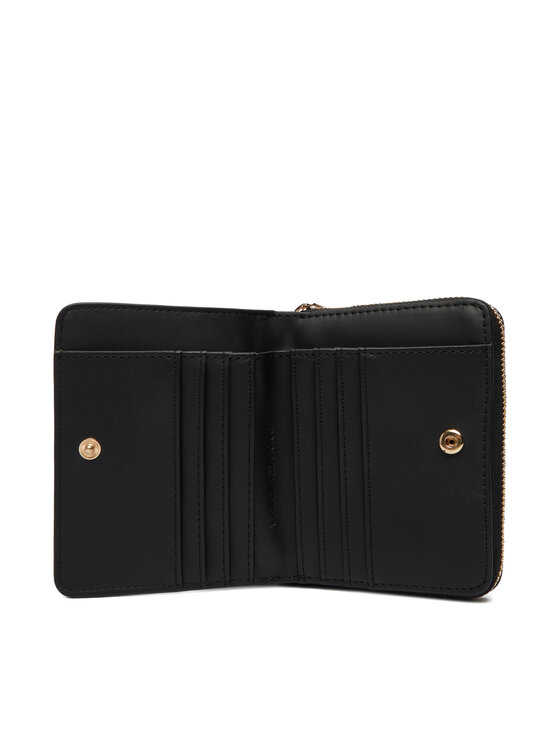 Tommy Hilfiger Tommy Hilfiger Portfel Th Icon Med Za W/Flap Mono AW0AW18474 Czarny