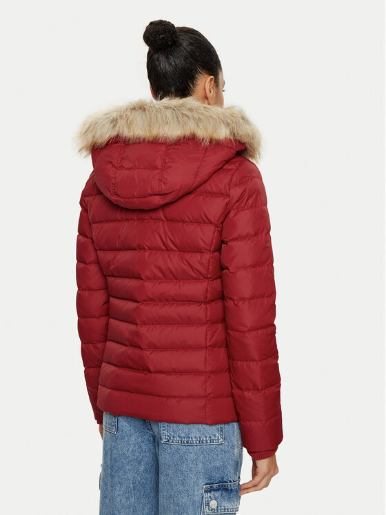 Tommy Jeans Tommy Jeans Vatovaná bunda Basic DW0DW18312 Červená Slim Fit