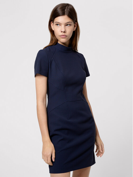 HUGO Hugo Strickkleid Kabecci 50439748 Dunkelblau Regular Fit