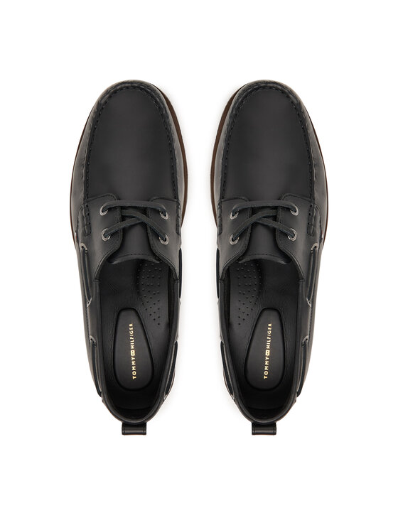 Tommy Hilfiger Tommy Hilfiger Μοκασίνια Light Lth FM0FM05746 Μαύρο