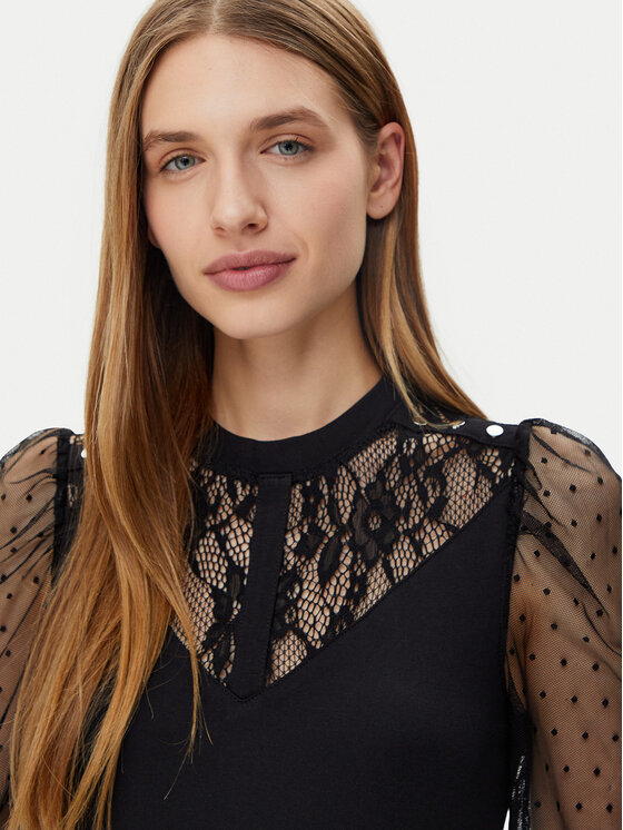 Morgan Morgan Bluzka 251-TSAGE Czarny Regular Fit