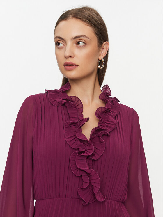 Dixie Dixie Ikdienas kleita A319Z038 Bordo Regular Fit