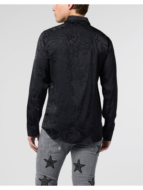 PHILIPP PLEIN PHILIPP PLEIN Koszula 30016 Czarny Regular Fit