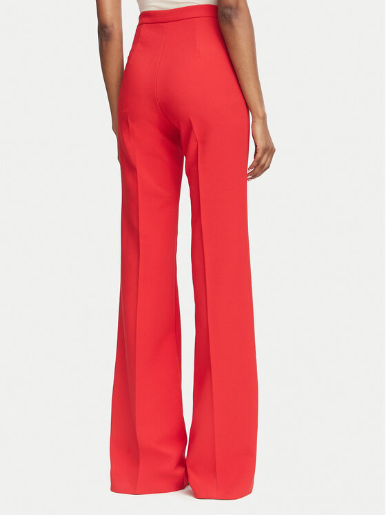 Elisabetta Franchi Elisabetta Franchi Παντελόνι υφασμάτινο PA-196-66E2-V360 Κόκκινο Palazzo Fit