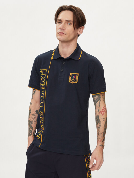 Aeronautica Militare Polo 241PO1772P199 Blu scuro Regular Fit, taglia : L