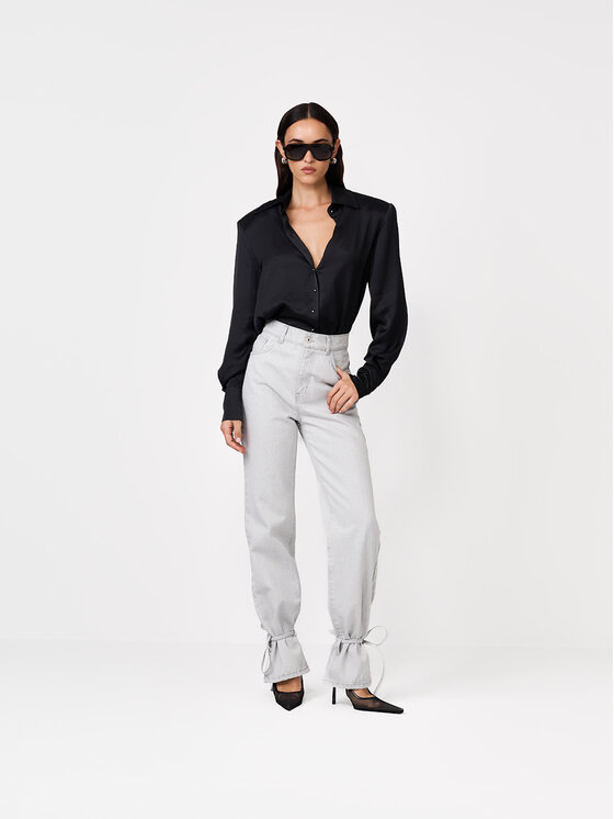 La Mania La Mania Džínsy KAEL Svetlosivá Basic Fit