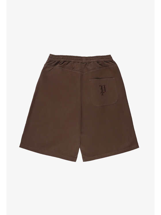 PROSTO. PROSTO. Szorty sportowe Reverse Brązowy Baggy Fit