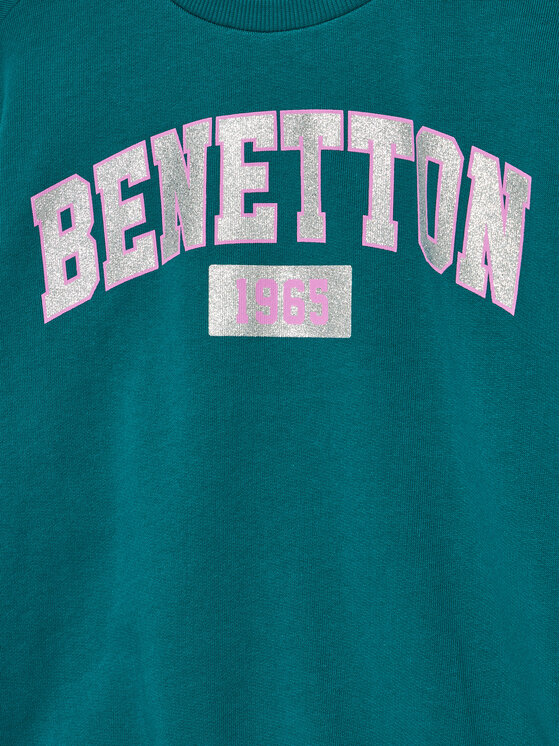 United Colors Of Benetton United Colors Of Benetton Bluza 3J68C10L8 Zielony Regular Fit