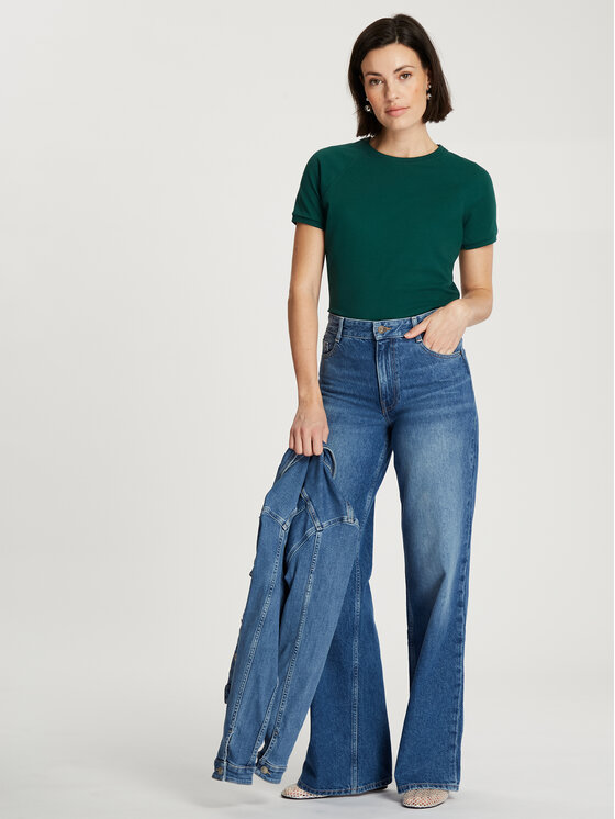 Cross Jeans Cross Jeans T-Shirt 56222-027 Zielony