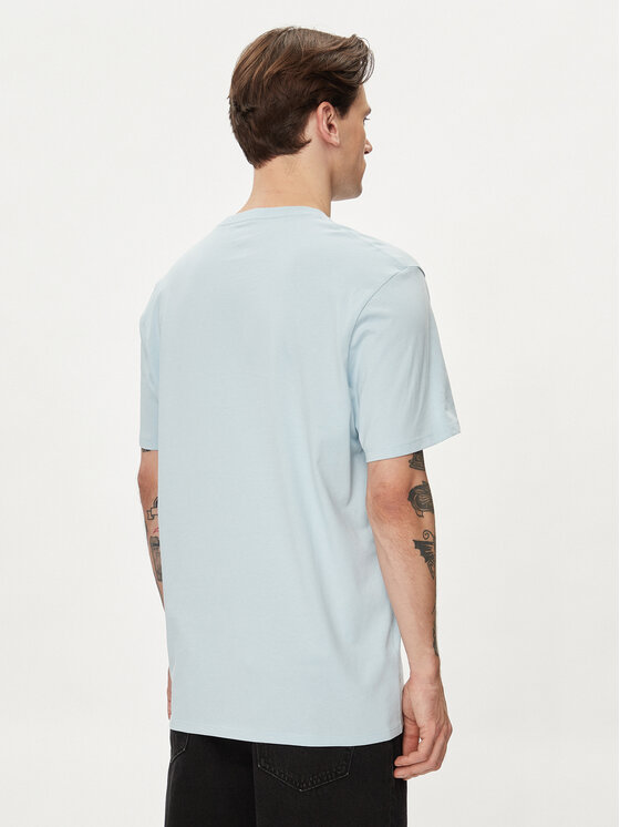Wrangler Wrangler T-Shirt Sign Off 112350436 Niebieski Regular Fit