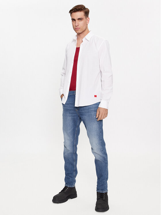 HUGO Hugo Cămașă Ermo 50500216 Alb Slim Fit