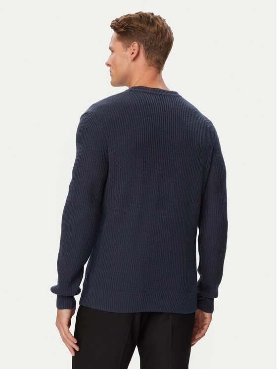 BOSS BOSS Svetr Fiocchetto 50570646 Modrá Regular Fit