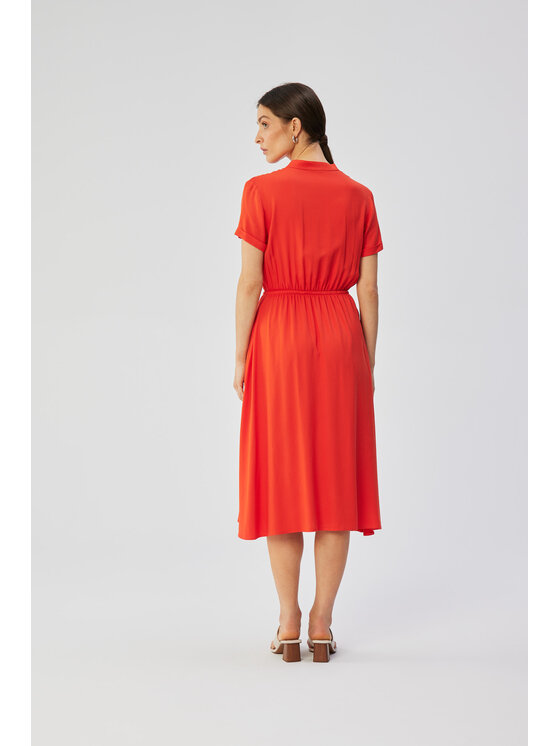 Stylove Stylove Sukienka wieczorowa S366 Koralowy Comfortable Fit