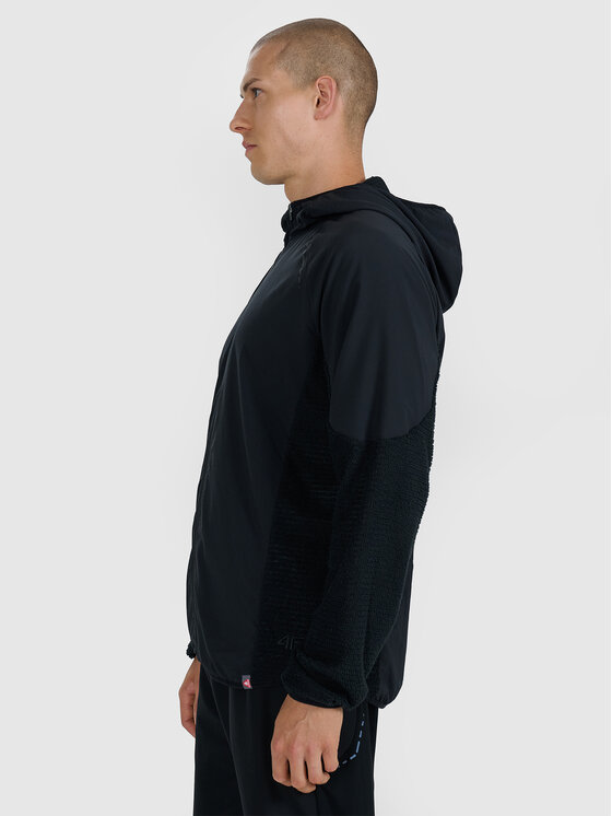 4F 4F Bluza techniczna TRAIL RUNNING Czarny Regular Fit