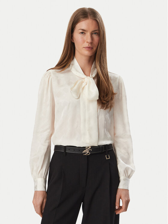 Tommy Hilfiger Tommy Hilfiger Μπλουζάκι WW0WW52238 Κρεμ Regular Fit