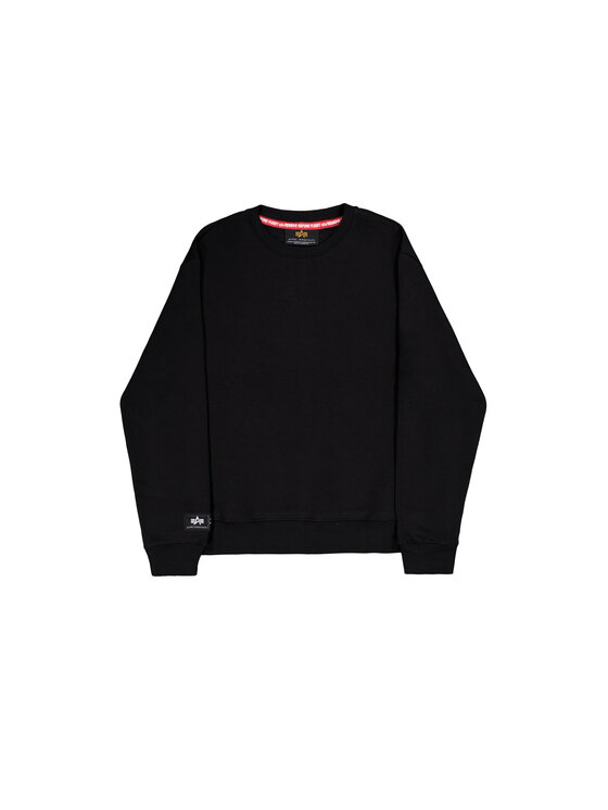 Alpha Industries Alpha Industries Mikina Label Backprint Sweatshirt Čierna Regular Fit