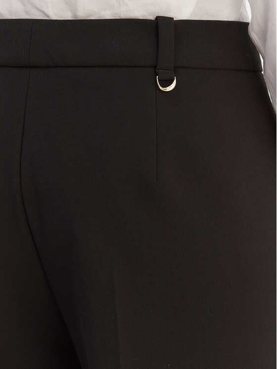 HUGO HUGO Medžiaginės kelnės Hilayla 50555896 Juoda Slim Fit