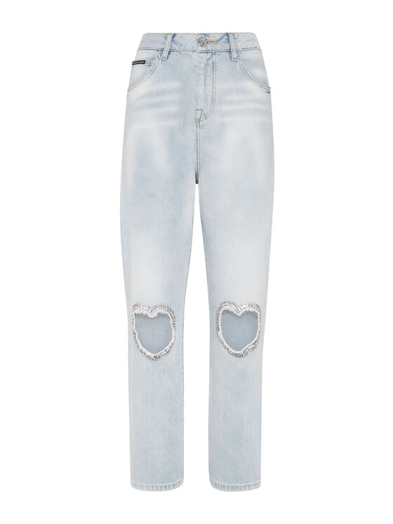 PHILIPP PLEIN PHILIPP PLEIN Jeansy 20733 Niebieski jasny Loose Fit