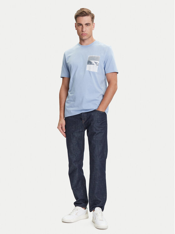 BOSS BOSS T-krekls Te_Container 50546920 Gaiši zils Regular Fit