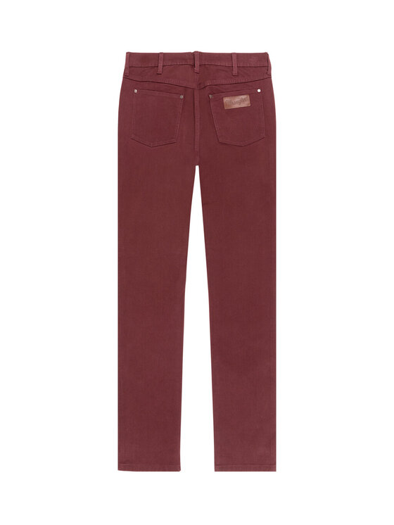Wrangler Wrangler Spodnie materiałowe LARSTON Czerwony Slim Fit