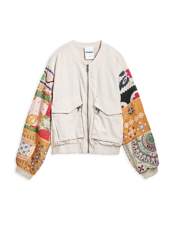 Desigual Desigual Bundy bomber Austin 25SWEW51 Béžová Regular Fit