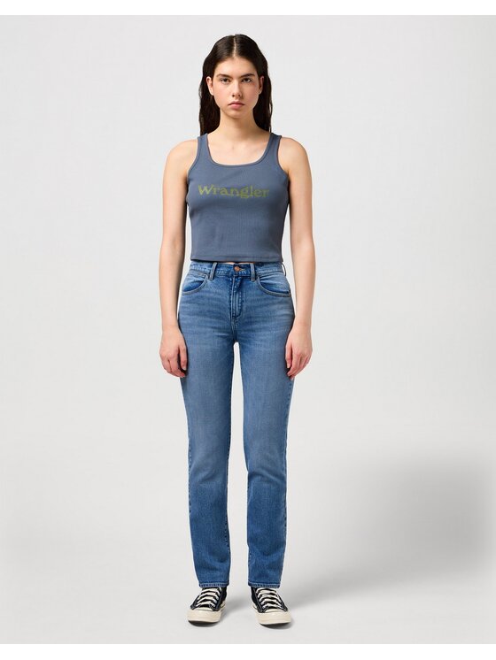 Wrangler Wrangler Jeansy Straight Trail Blazer Niebieski Regular Fit
